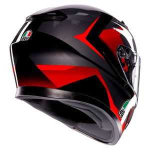 AGV K3 Helmet - Striga - Black/Gray/Red