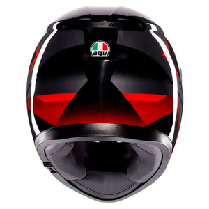 AGV K3 Helmet - Striga - Black/Gray/Red