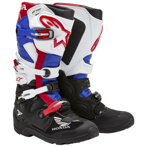 ALPINESTARS HONDA TECH 7 ENDURO DRYSTAR BLK/WHT/BLU/BR RED