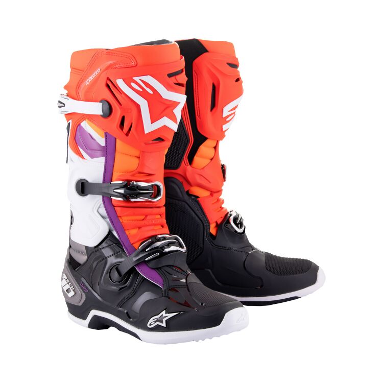 モトクロスAlpinestars Tech 10 ブーツ Tech 10 Supervented Boots - WHITE MOTOCROSS Boots