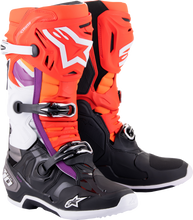 Load image into Gallery viewer, ALPINESTARS TECH 10 SUPERVENTED BOOTS NIGHT NVY/WHT/RAINBOW