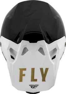 FLY RACING FORMULA CP SLANT HELMET BLACK/WHITE/GOLD