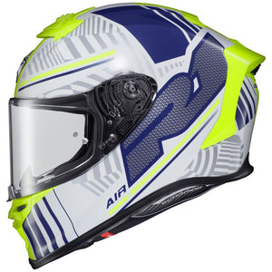 SCORPION EXO EXO-R1 AIR FULL FACE HELMET JUICE WHITE BLUE